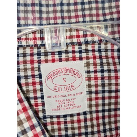 Brooks Brothers The Original Polo Shirt Gingham Check Button Down Size Small - Picture 5 of 5